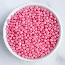 Picture of PINK SUGAR PEARLS 4MM X 1G MIN 50G